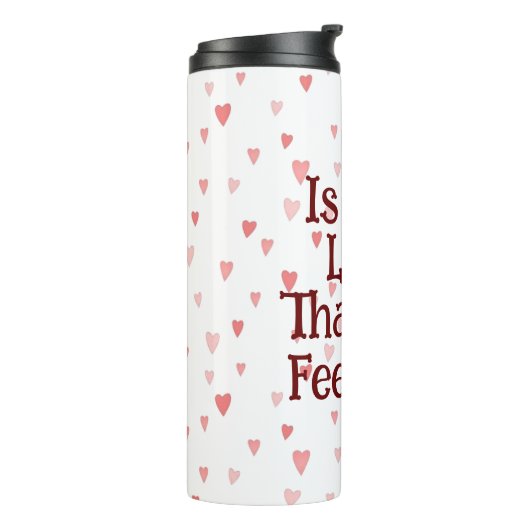 Is dat de liefde die ik voel? Thermosbeker (Gedraaid links)