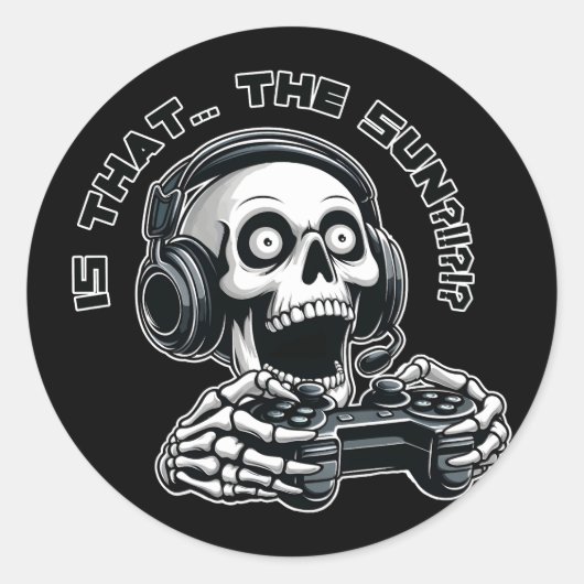 Is dat de zon?!?! ronde sticker (Voorkant)