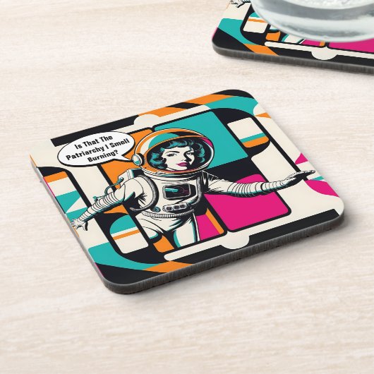 Is dat het patriarchaat dat ik ruik? bier onderzetter (Linkerzijde)