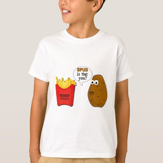 Is dat jij, de Franse Aardappelgrot? T-shirt (Voorkant)