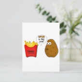 Is dat jij, de Franse Aardappelwijn? grappig Briefkaart (Staand voorkant)