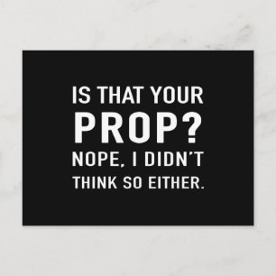 "Is dat jouw hulp? Nope" Funny Stage Manager Briefkaart