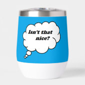 "Is dat niet leuk?" Sarcastische waterfles (Voorkant)