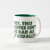 'Is dat niet slecht' - KoffeeKat Tweekleurige Koffiemok (Voorkant rechts)