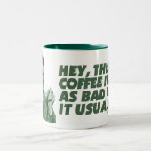 'Is dat niet slecht' - KoffeeKat Tweekleurige Koffiemok (Center)