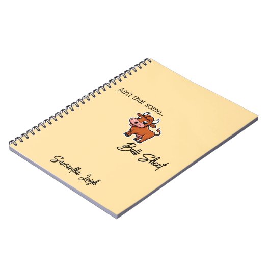 Is dat niet wat bull sheet tan snarky grappig cita notitieboek (Linkerzijde)