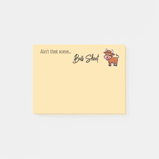 Is dat niet wat bull sheet tan snarky grappig cita post-it® notes (Voorkant)