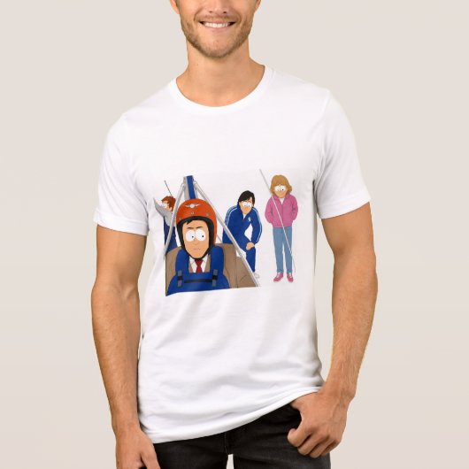"Is dat onze auto telefoon die ik kan horen?" Tri-Blend Shirt (Voorkant)