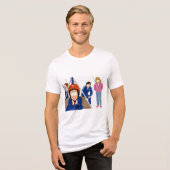 "Is dat onze auto telefoon die ik kan horen?" Tri-Blend Shirt (Voorkant volledig)