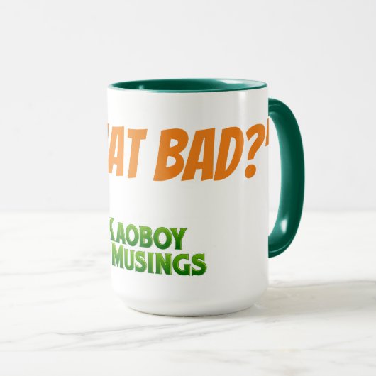 "Is dat slecht?" KoffieMok Mok (Voorkant rechts)