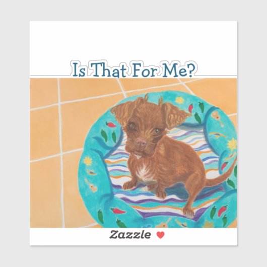 Is dat voor mij? sticker (Vel)