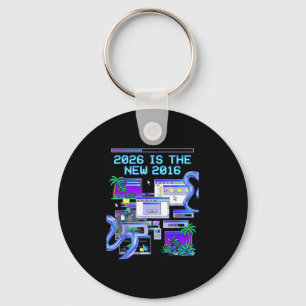 Is de 2016 Vaporwave Pixel Computer Esthetiek Sleutelhanger