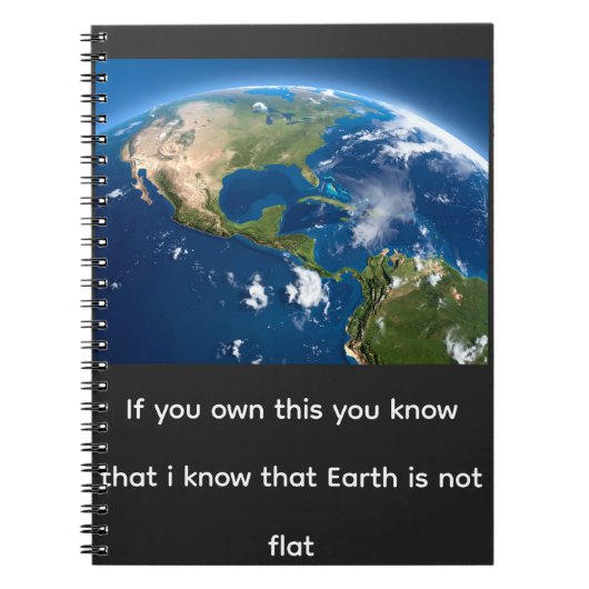 Is de aarde plat? notitieboek (Voorkant)
