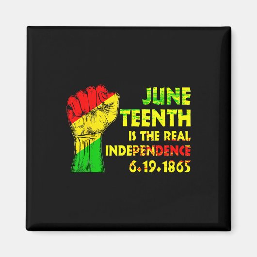 Is de echte Onafhankelijkheidsdag 1865 Freedom Pri Magneet (Voorkant)