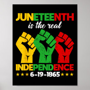 Is de echte Onafhankelijkheidsdag 1865 Freedom Pri Poster