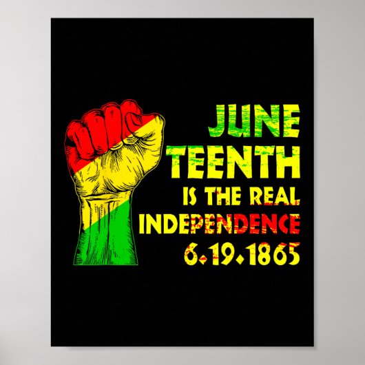 Is de echte Onafhankelijkheidsdag 1865 Freedom Pri Poster (Voorkant)