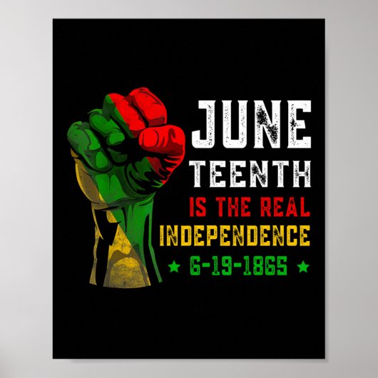 Is de echte Onafhankelijkheidsdag 1865 Freedom Pri Poster (Voorkant)