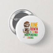 Is de echte Onafhankelijkheidsdag 1865 Freedom Pri Ronde Button 5,7 Cm (Voorkant /achterkant)