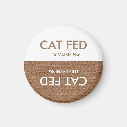 Is de kat gevoed? Magneet - Avond & Ochtend Herinn (Voorkant)