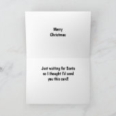 IS DE KERSTMAN ER AL? COCKER SPANIEL LOVE FEESTDAGEN KAART (Binnen)