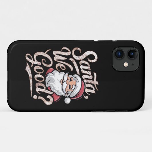 Is de kerstman goed? Kinder kerst grappig xmas Case-Mate iPhone Case (Achterkant (horizontaal))