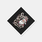 Is de kerstman goed? Kinder kerst grappig xmas Servet (Hoek)