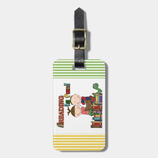 Is de Kinder Lezing van het Cijfer van de stok Bagagelabel (Voorkant verticaal)