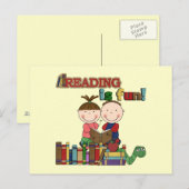 Is de Kinder Lezing van het Cijfer van de stok Briefkaart (Voorkant / Achterkant)