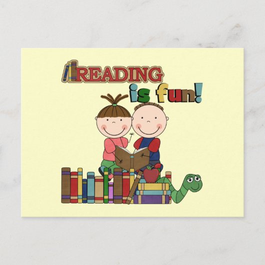 Is de Kinder Lezing van het Cijfer van de stok Briefkaart (Voorkant)