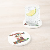 Is de Kinder Lezing van het Cijfer van de stok Pre Zandsteen Onderzetter (Zijkant)