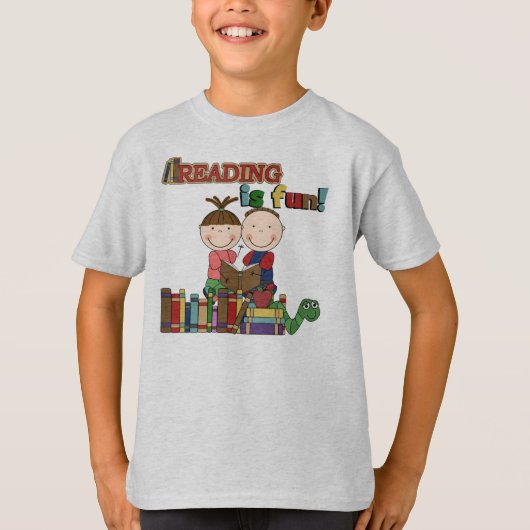 Is de Kinder Lezing van het Cijfer van de stok T-shirt (Voorkant)