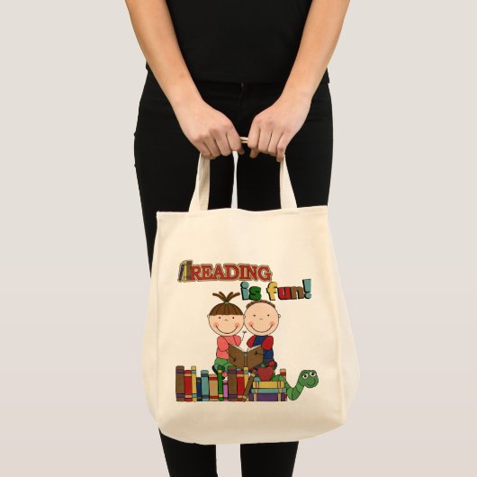 Is de Kinder Lezing van het Cijfer van de stok Tote Bag (Voorkant (product))