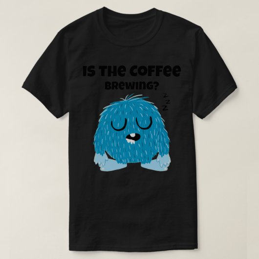 is de koffiebrouwer t-shirt (Design voorkant)
