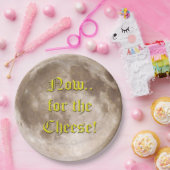 Is de maan gemaakt van kaas? papieren bordje (Feest)