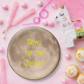 Is de maan gemaakt van kaas? papieren bordje (Feest)