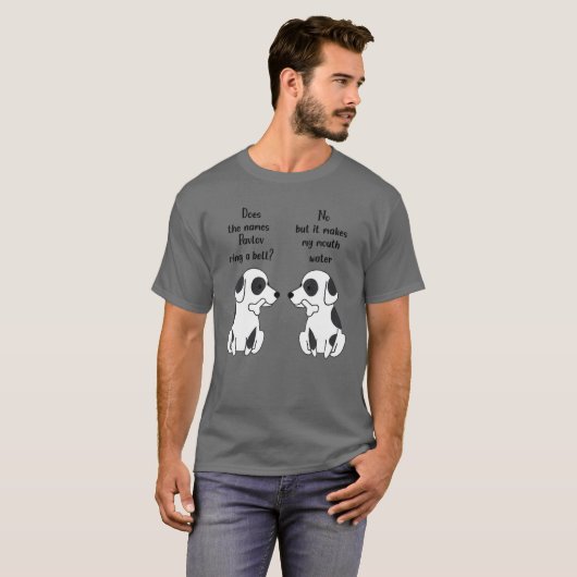 Is de naam Pavlov een Bell Funny Ivan Pavlov? T-shirt (Voorkant volledig)