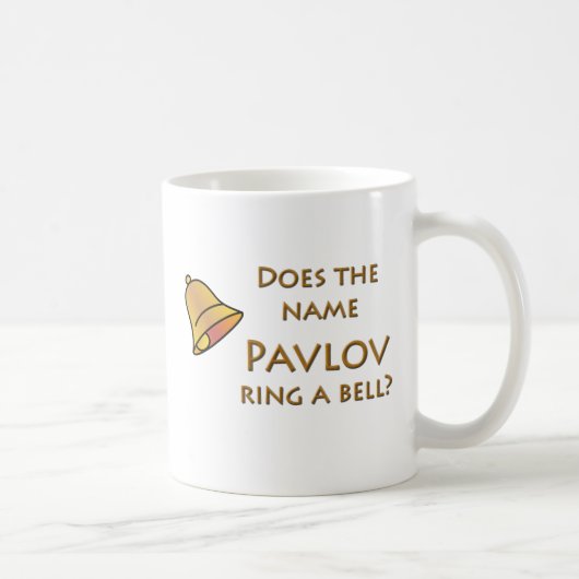 Is de naam Pavlov een Bell? Koffiemok (Rechts)