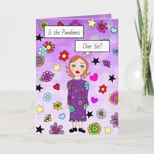 Is de pandemie al voorbij? Ik Miss U Kaart (Voorkant)