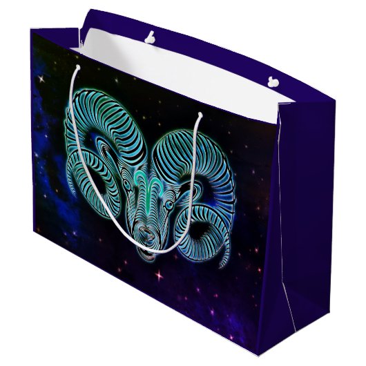 is de ram zodiac gift tas groot cadeauzakje (Achterkant Gekanteld)