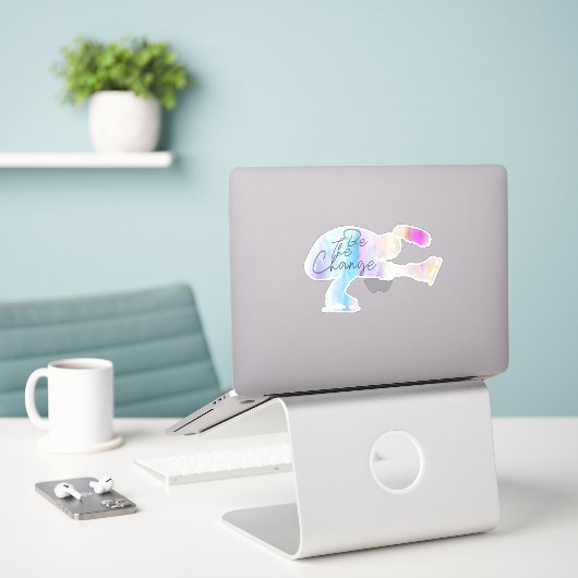 is de wijzigingsofferte sticker (Laptop op bureau)