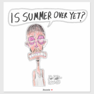 Is de zomer al voorbij? - Erica Crooks Comics Sticker