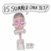 Is de zomer al voorbij? - Erica Crooks Comics Sticker (Voorkant)