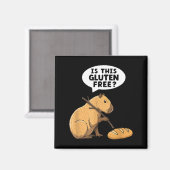 Is deze gluten capybara grappig coeliakie magneet (Voorkant / Achterkant)