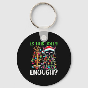 Is Deze Jojo Leuk Genoeg Zwarte Katten Kerstboom Sleutelhanger