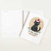 Is Deze Kerstboom met Zwarte Kat Grappig Genoeg Planner (Display)