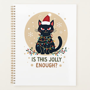 Is Deze Kerstboom met Zwarte Kat Grappig Genoeg Planner