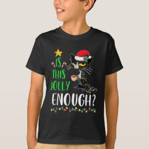 Is Deze Kerstmis Van Zwarte Kat Kerstmis Xma Leuk T-shirt