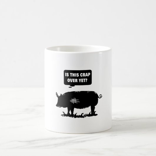 Is deze krap al voorbij? koffiemok (Center)