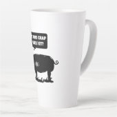 Is deze krap al voorbij? latte mok (Rechterhoek)