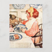 Is deze pap niet heerlijk, Teddy? Briefkaart (Voorkant)